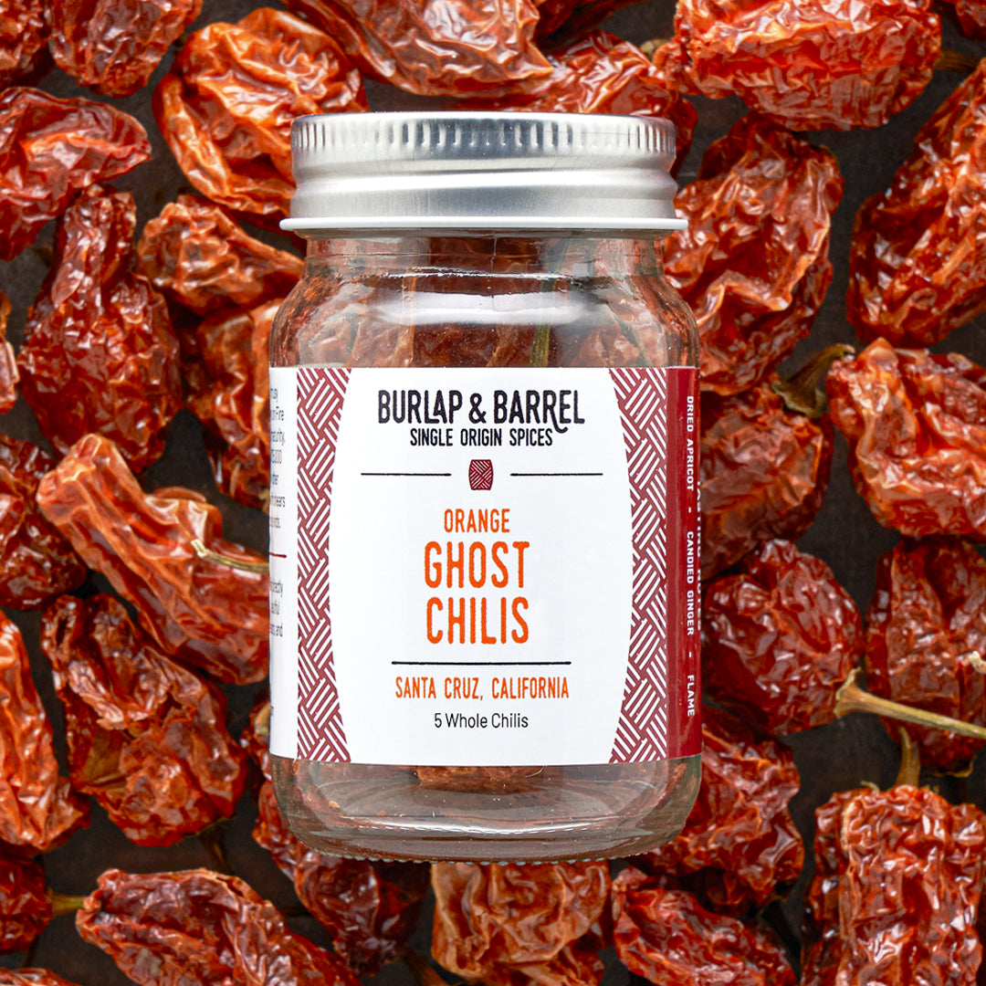 Orange Ghost Chili Peppers