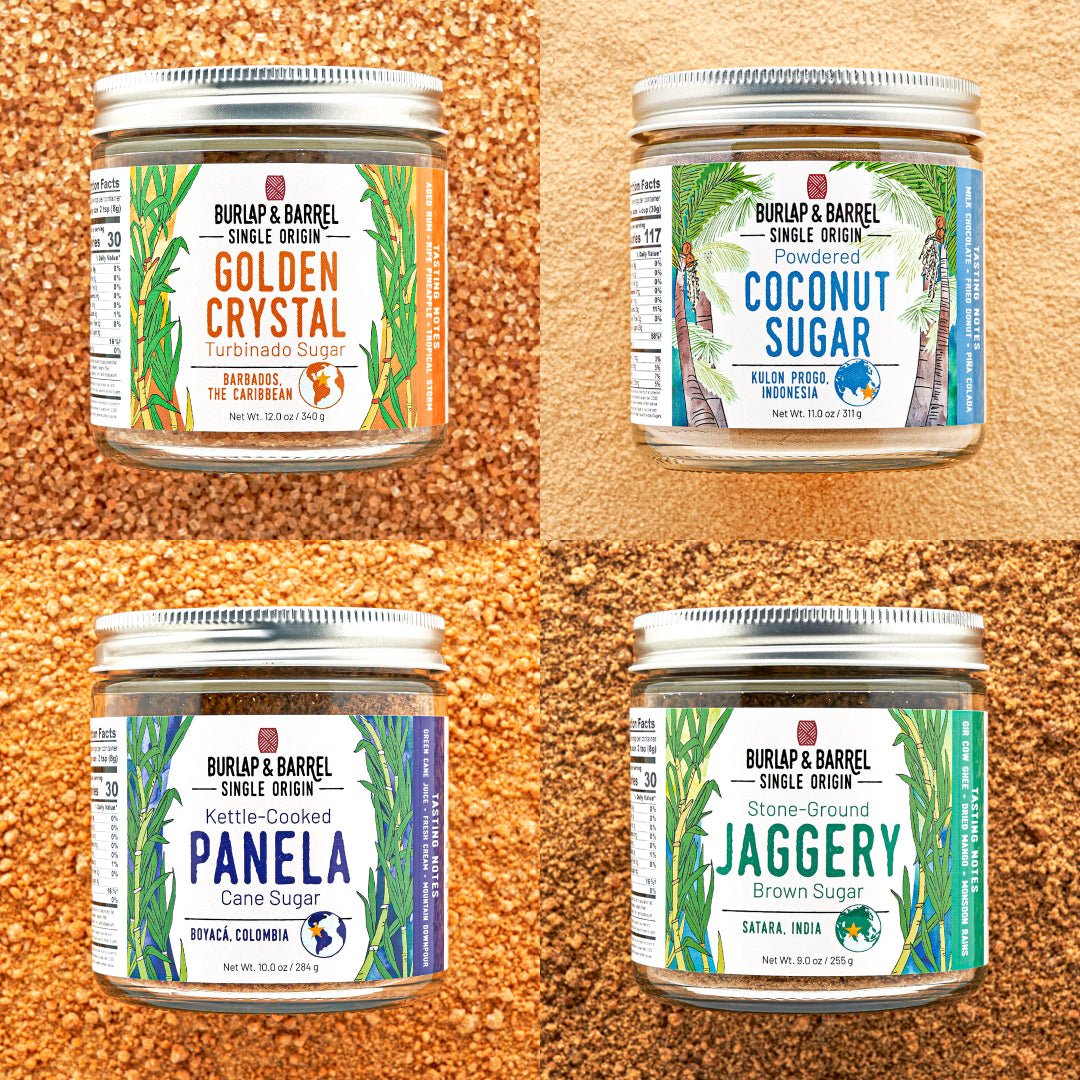 Single origin sugar 4-pack from Burlap & Barrel
