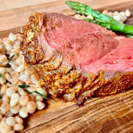 Spiced Leg of Lamb with Nutty Israeli Couscous