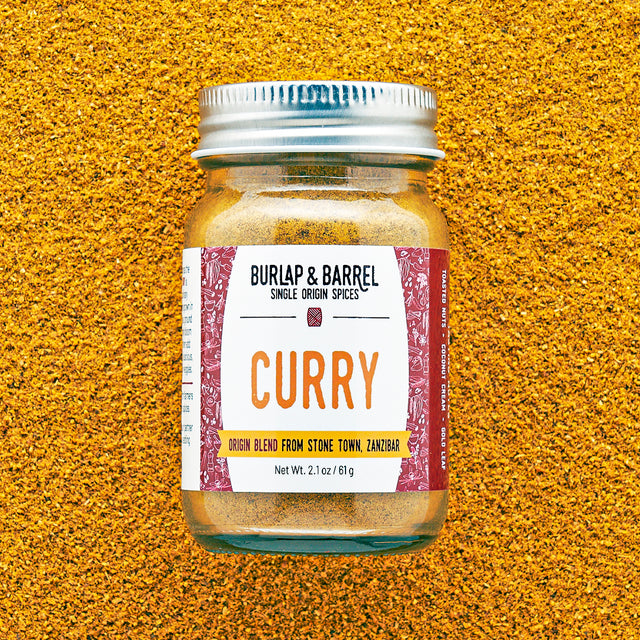 2.1 oz jar of Curry Powder from Burlap & Barrel