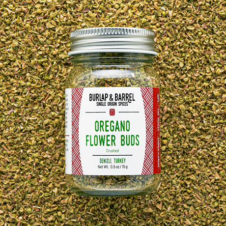 Oregano Flower Buds Crushed Jar by Burlap & Barrel