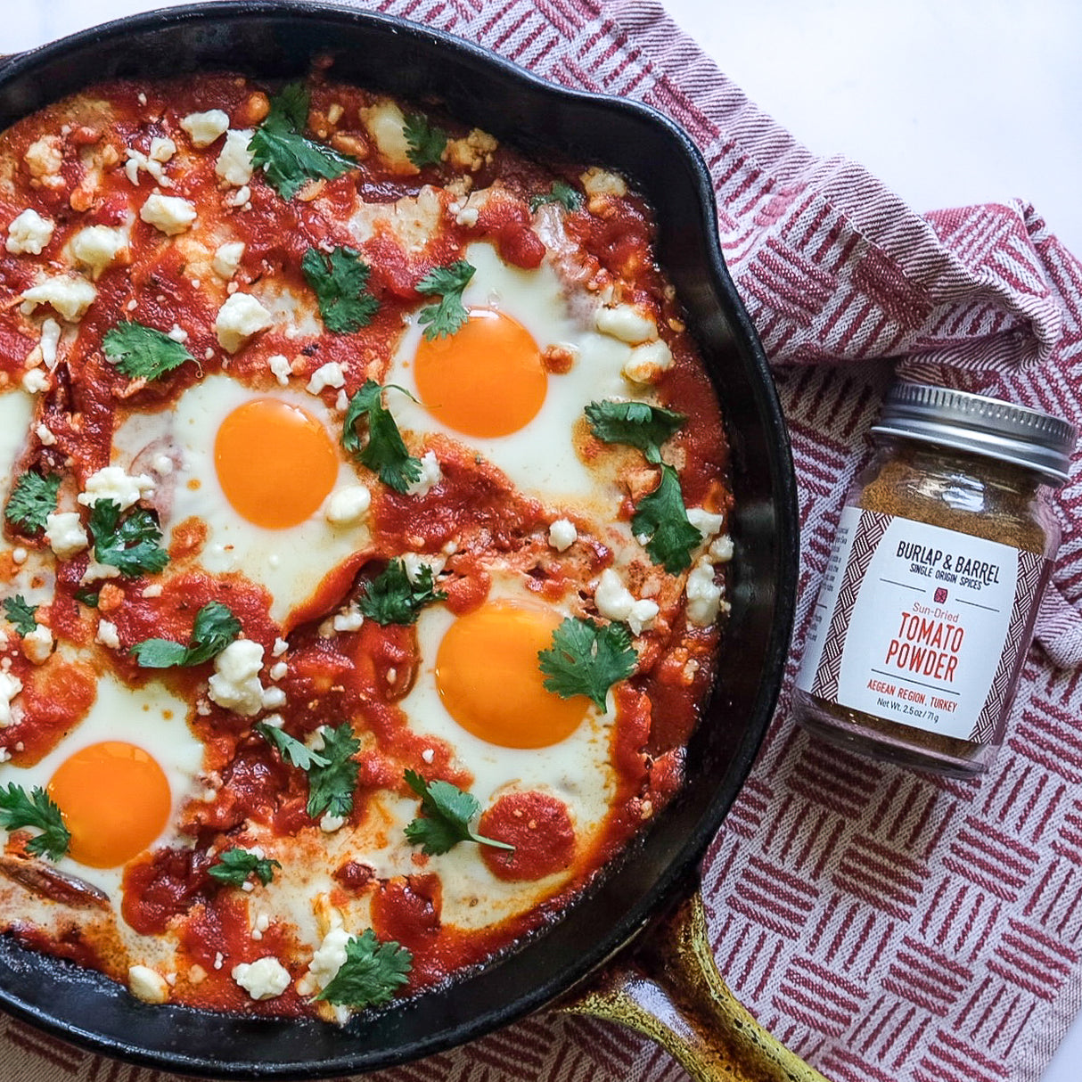 Sun-Dried Tomato Powder and Shakshuka from Burlap & Barrel